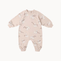 Rylee + Cru Kid's Raglan Jumpsuit in poodles - kids' item - detail view