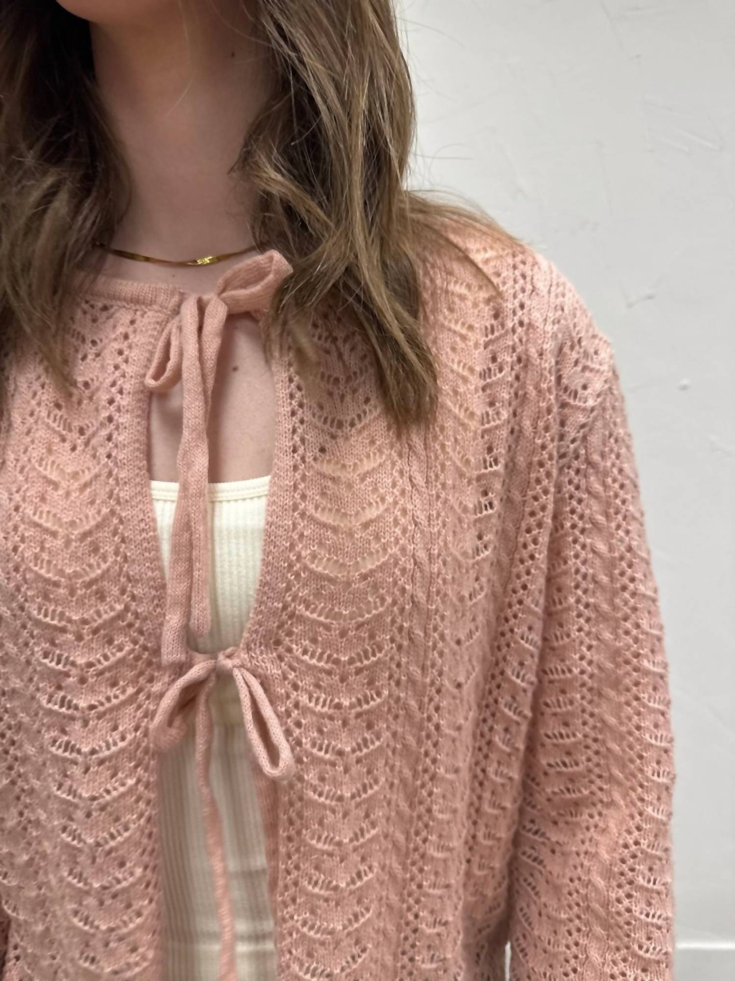Mod Ref - Lightweight Tie Front Avia Cardigan