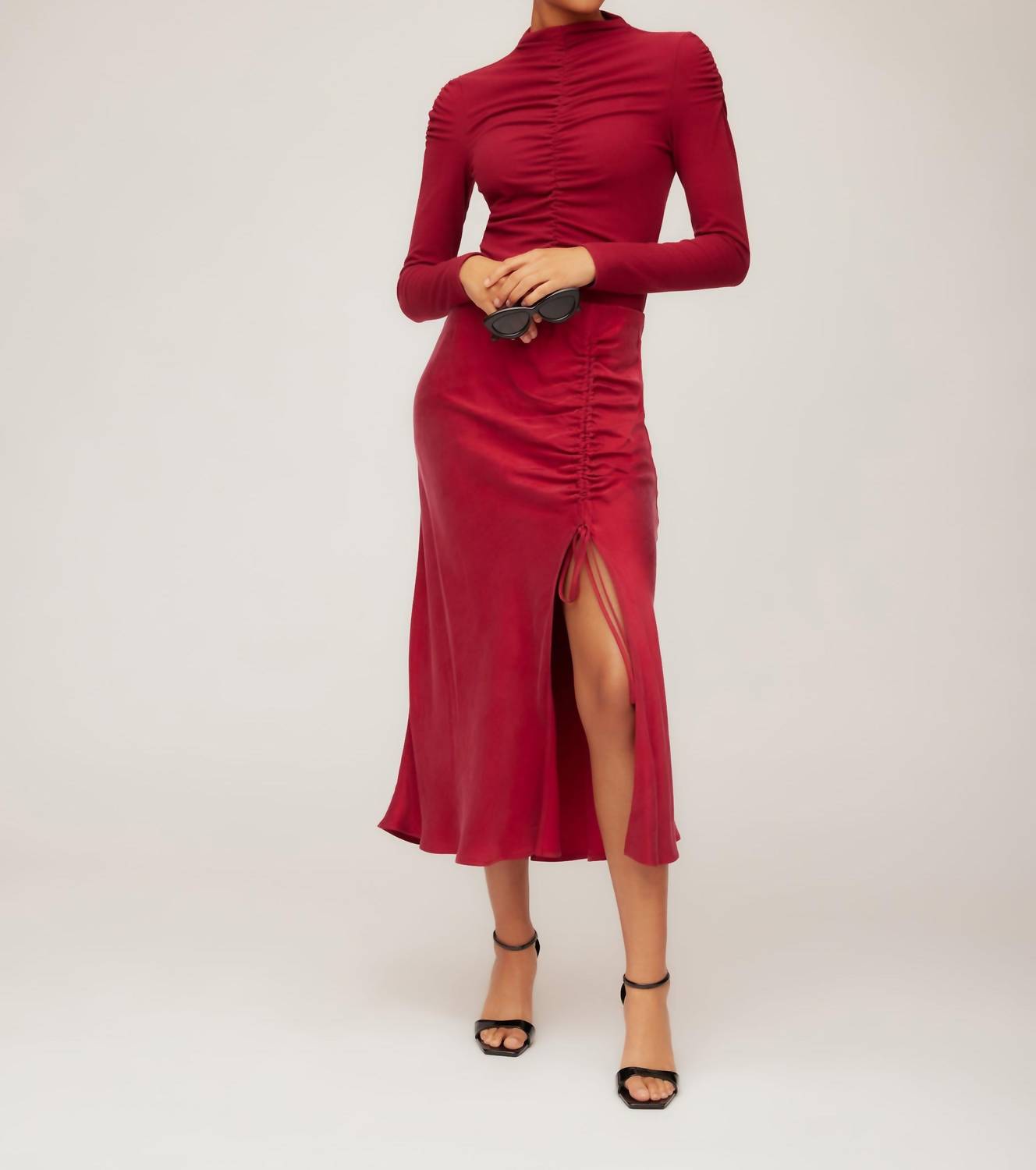 Fifteen Twenty - Fiona Shirred Midi Skirt