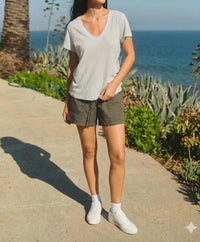 Sundry - Deep V-neck Top