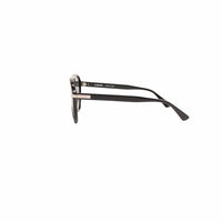 Amiri Unisex Aviator Logo Sunglasses in black silver - women's accessory - alternate view
