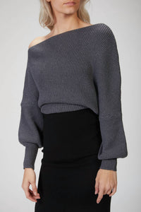 LEON OFF-SHOULDER SWEATER