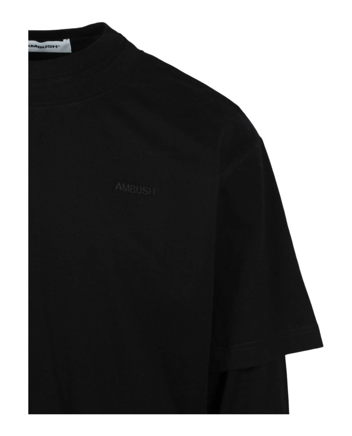 Ambush Men's Layered Long Sleeve T-shirt in black - men's long sleeve top - alternate view