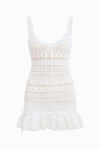 Loveshackfancy - Madiya Crochet Cotton Mini Dress
