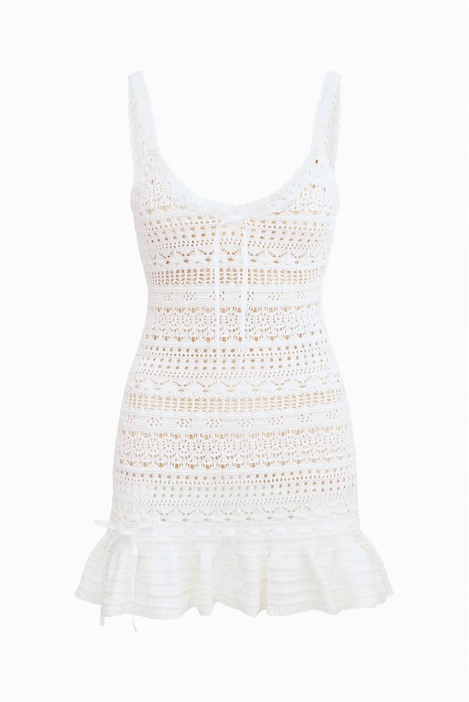 Loveshackfancy - Madiya Crochet Cotton Mini Dress