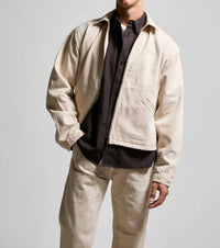 Asher - Zed Zip Cotton Twill Harrington Jacket