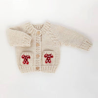 Huggalugs - Candy Cane Cardigan Sweater