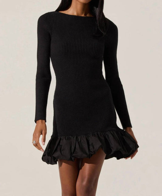Astr - Carlene Ribbed Mini Sweater Dress