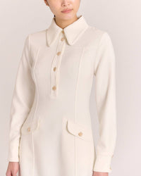 Cartolina Nantucket Hayes Mini Dress in ivory - women's dress - view 4