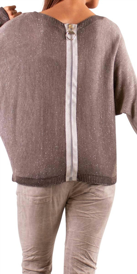 Gigi Moda - Argento Long Sleeve Sweater