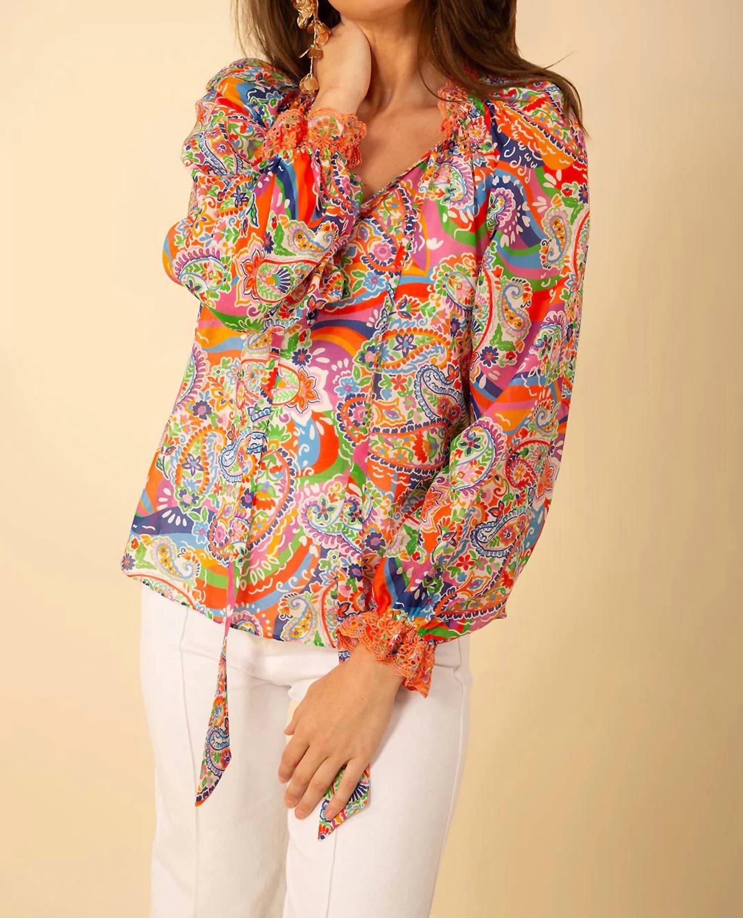 Hale Bob - Long Sleeve Print Top