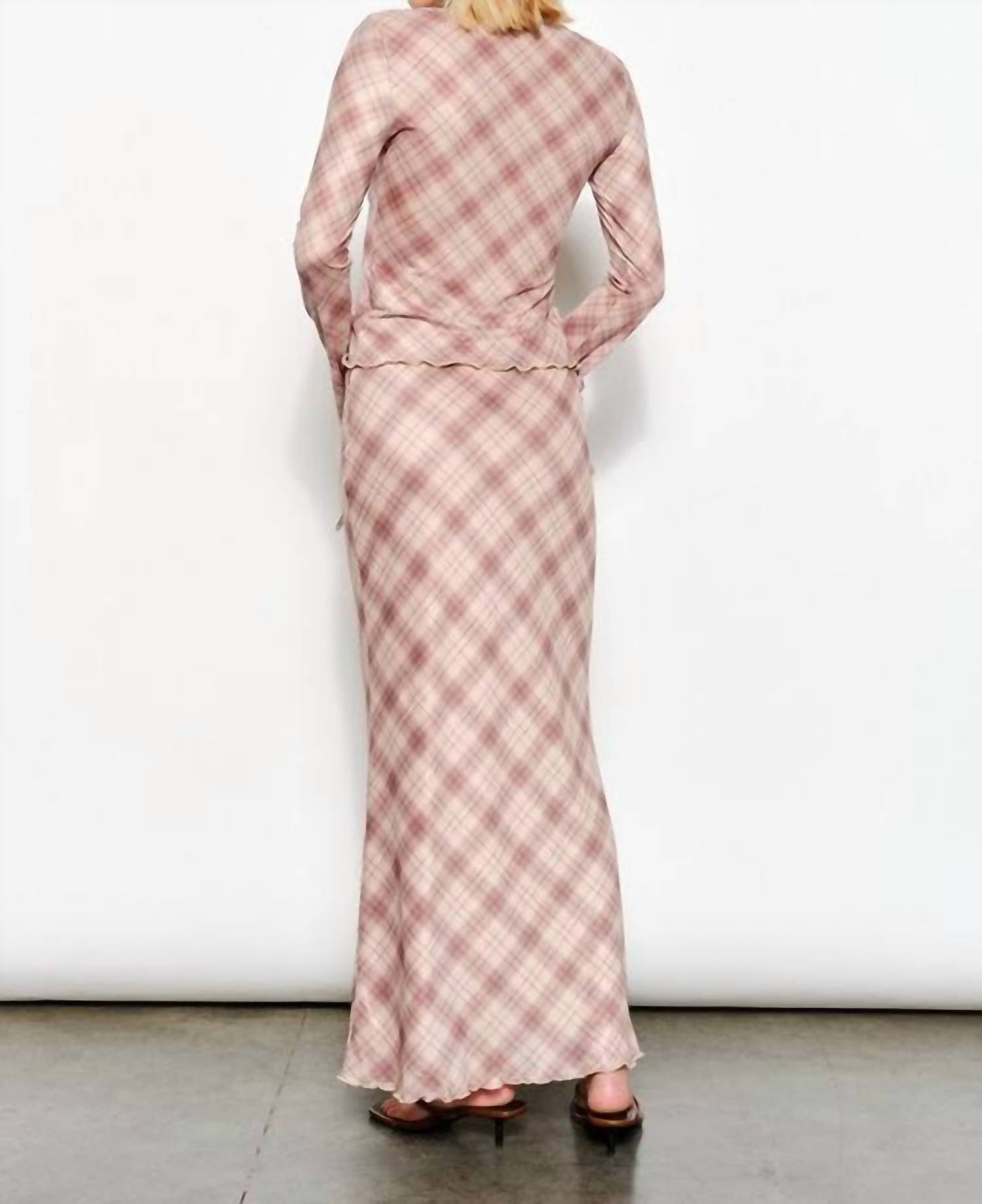 Pretty Garbage - Ria Plaid Mesh Top