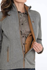 CINCH Women's Concealed Carry Softshell Jacket in charcoal - women's jacket - alternate view