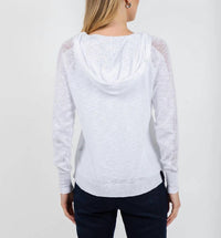 Elliott Lauren - Boardwalk Hoodie Sweater With Mesh Detail