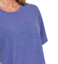 Zenana - Oversized Slub Tee