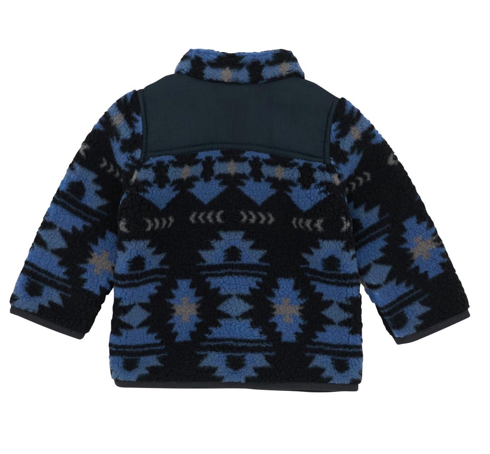 Wrangler - Boy's Mixed Sherpa Full Zip Jacket