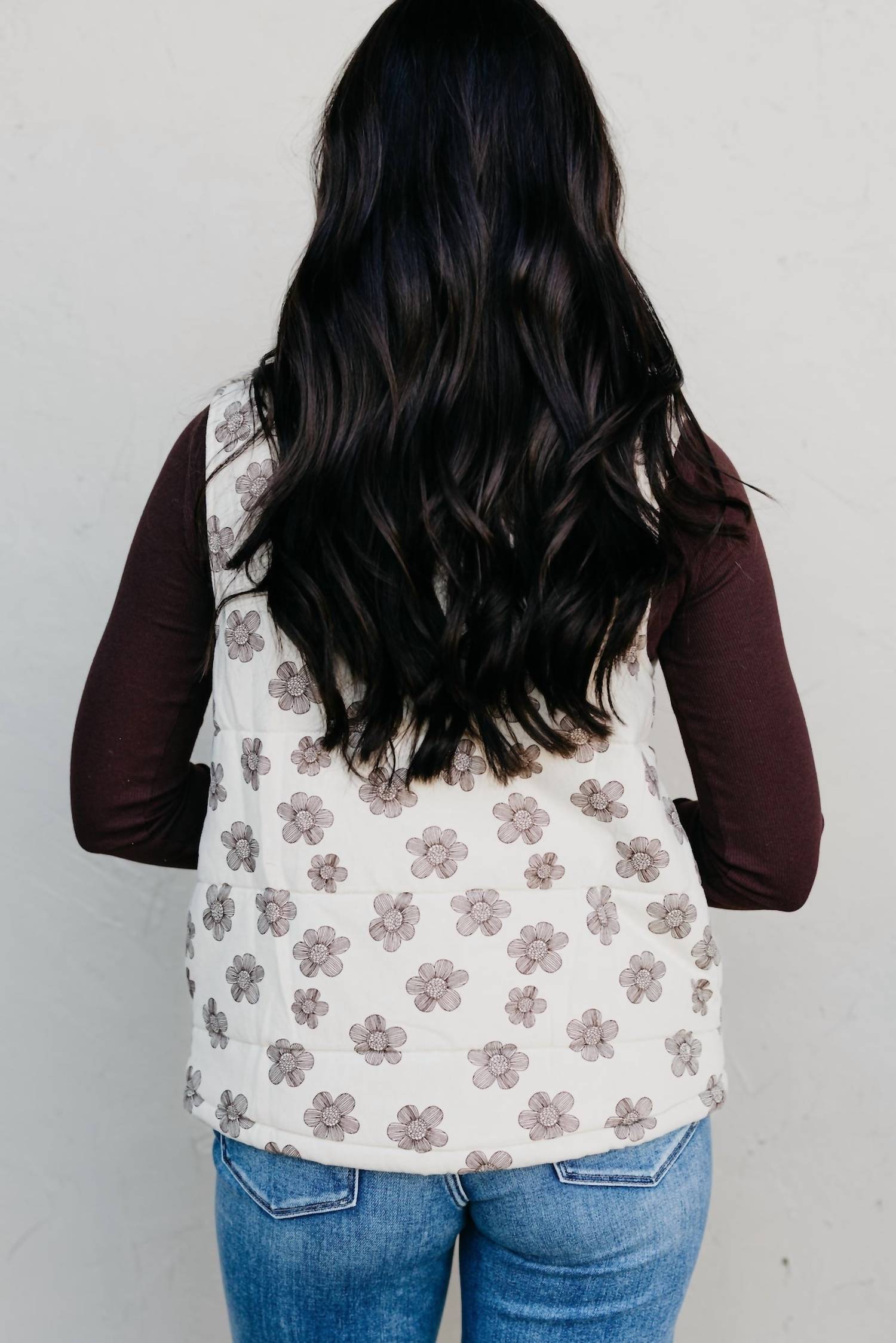 Hem & Thread - Sweet Daisy Floral Padded Vest