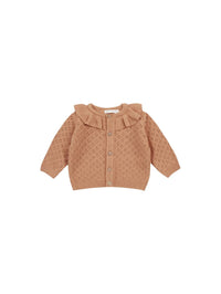 Quincy Mae - Girls Ruffle Collar Cardigan