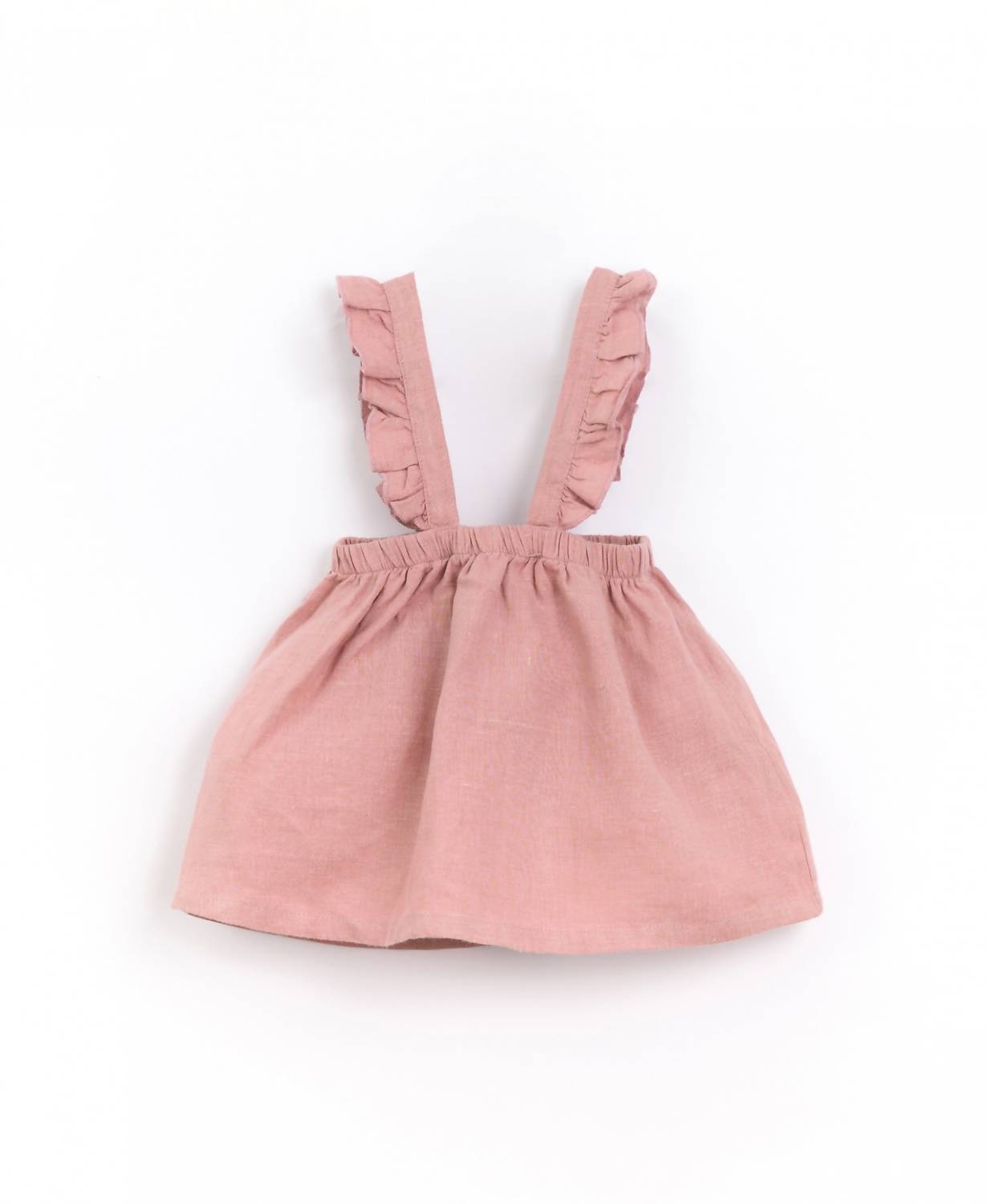 Play Up - Kid's Linen Pinafore Dress Set