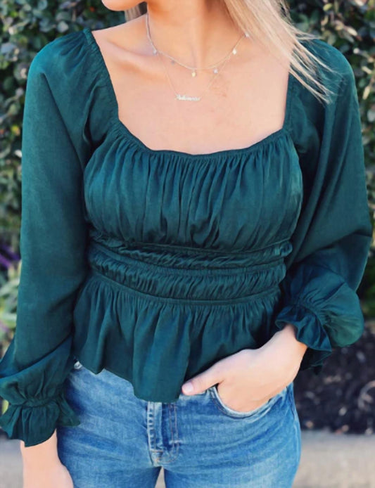 Lucy Paris - Ballina Smocked Top