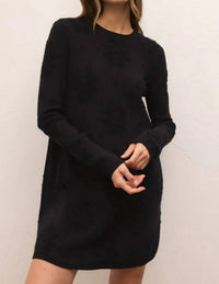 Z Supply Lena sweater dress in black - women's dress