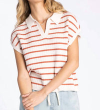 Thread & Supply Poet Top in sandstone - women's blouse - detail view