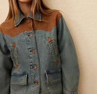 Faherty - Ridge Back Denim Suede Jacket