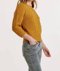 Another Love - Priya Cable Knit Crew Sweater