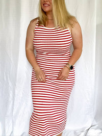Le Lis - Boardwalk Stripes Midi Dress