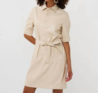 Esqualo - Super Soft Vegan Leather Dress