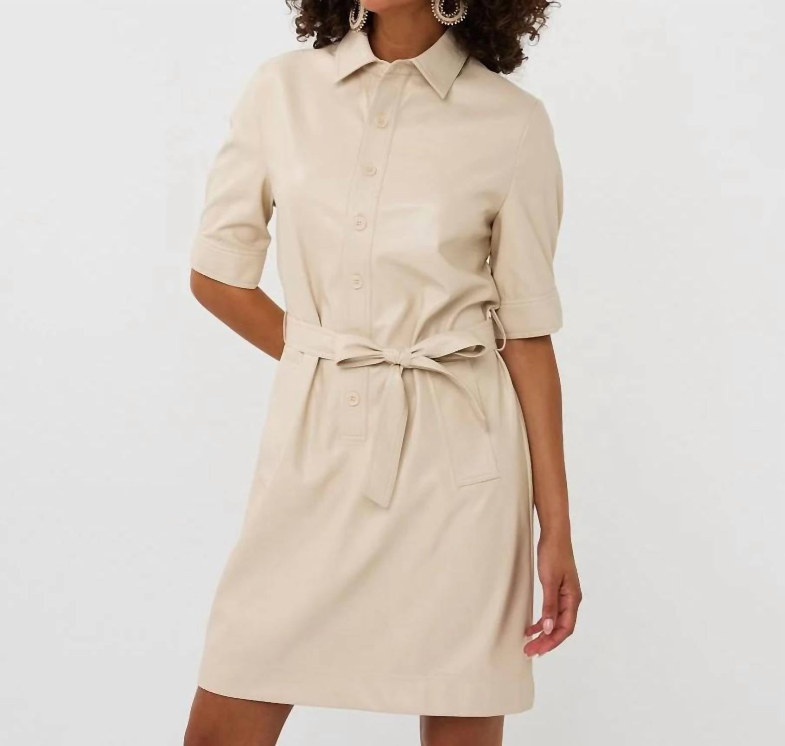 Esqualo - Super Soft Vegan Leather Dress