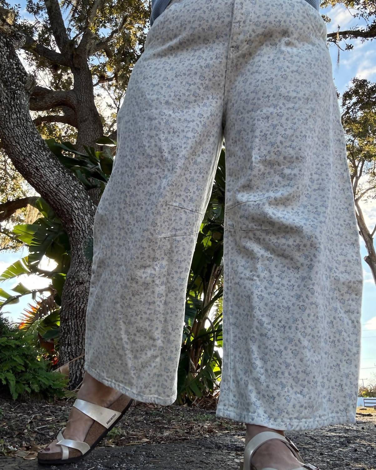 Stitch & Co. - Floral Gypsy Fit Button Fly Pant