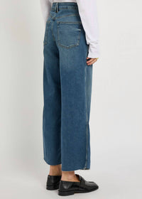 GOOD AMERICAN Good Skate Crop Jeans in indigo1139 - women's jeans - view 4