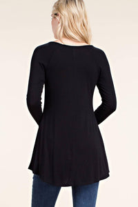 Vocal Apparel - Stone Accents Long Sleeve Top