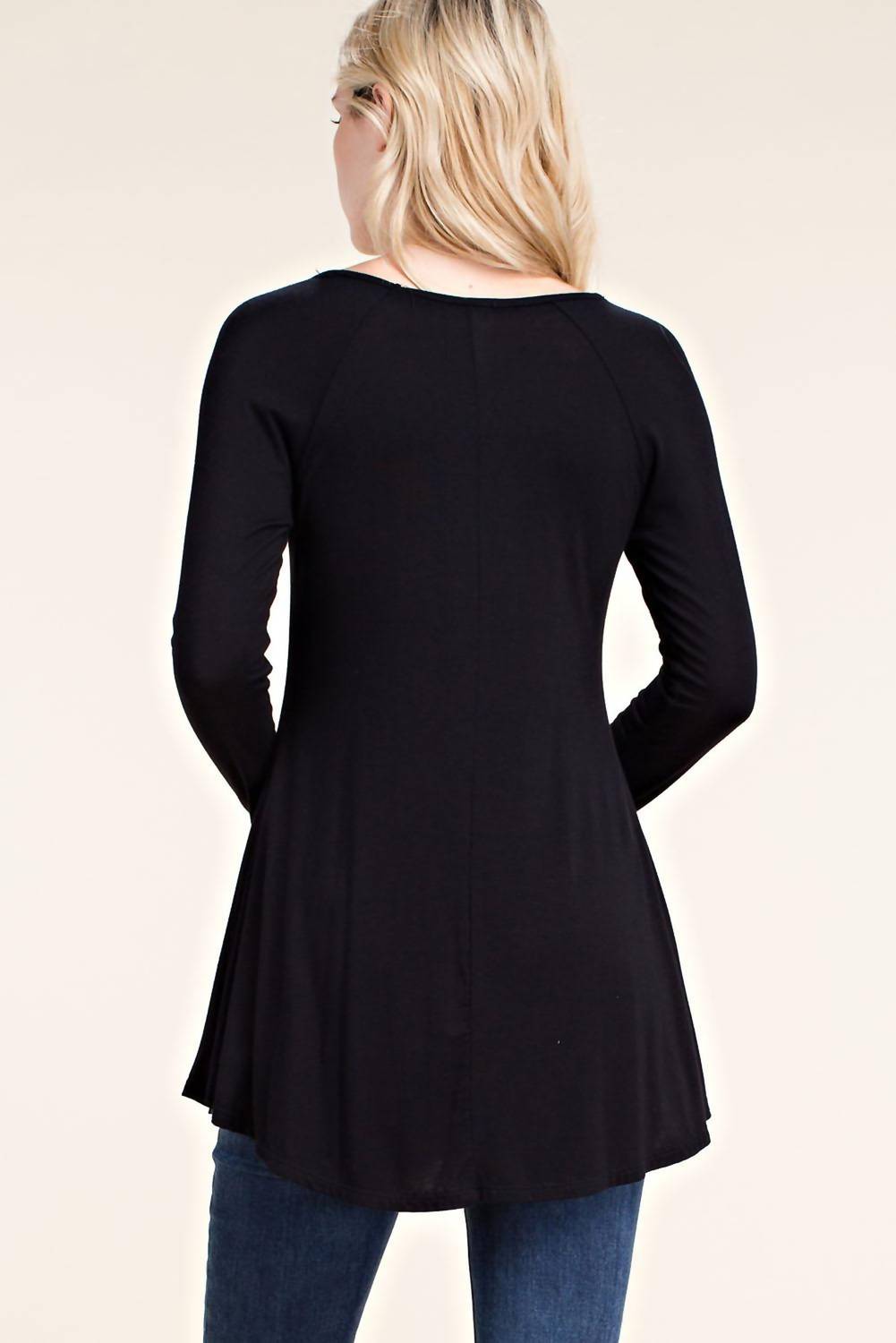 Vocal Apparel - Stone Accents Long Sleeve Top