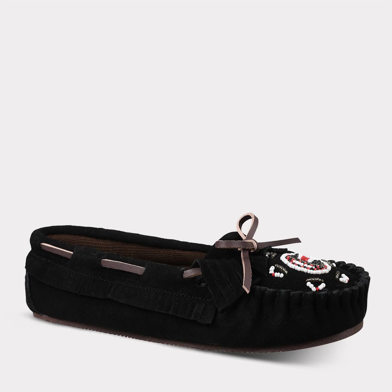 Lamo Women's Classic Alita Slip-on Moccasin in black - women's shoe - detail view