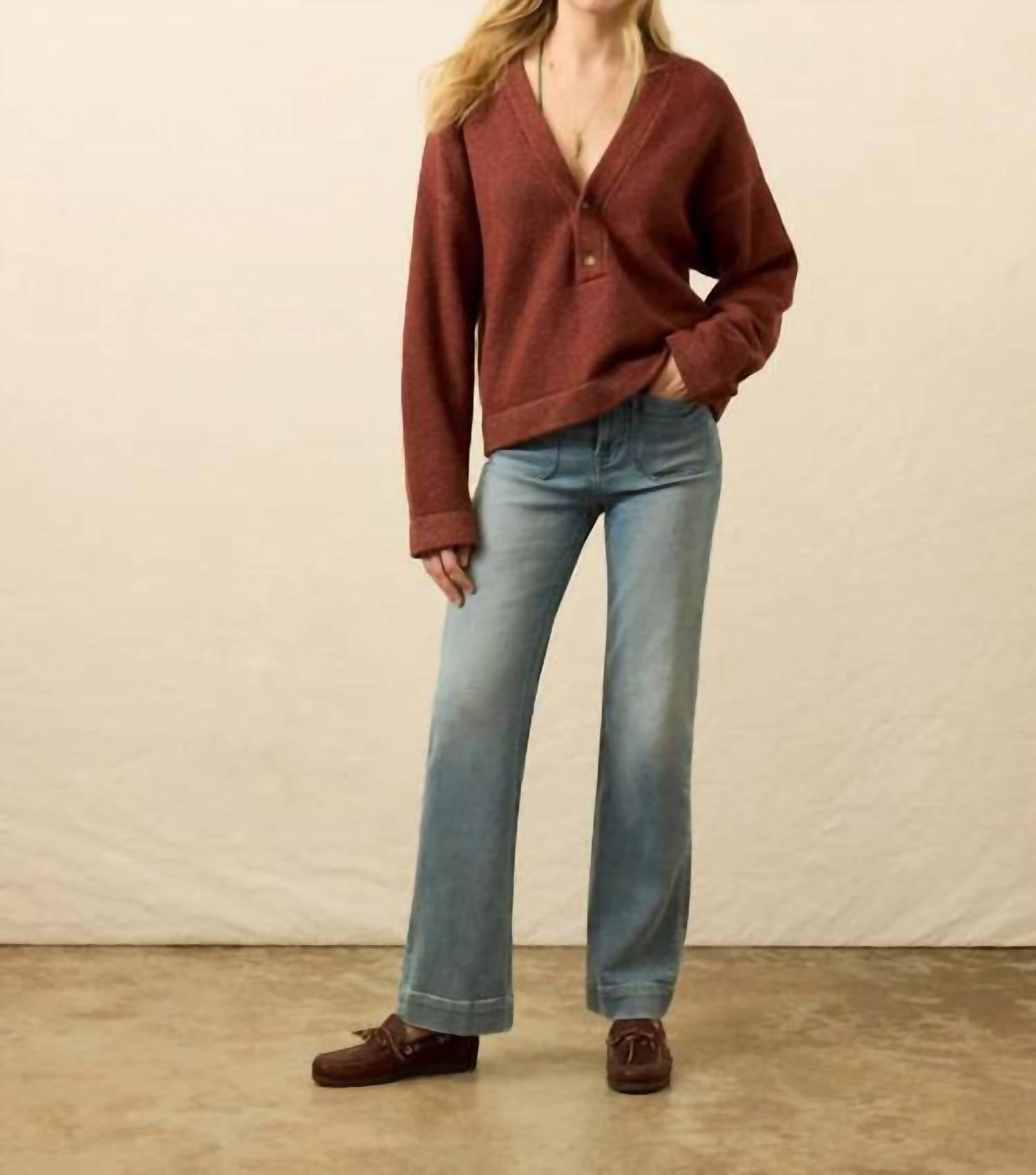 Faherty - Jackson V Neck Popover Sweater