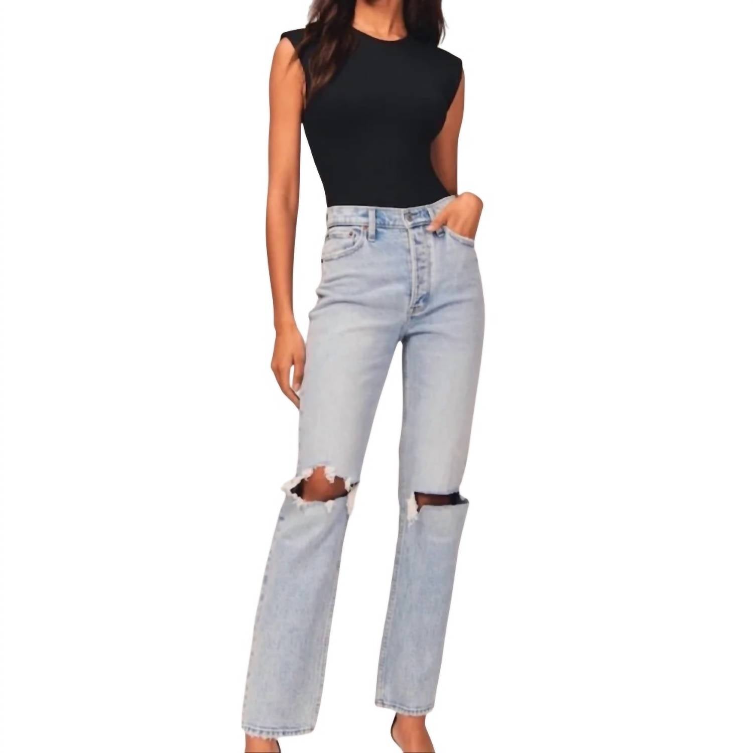 Abercrombie & Fitch - Vintage Stretch High Rise Dad Jeans
