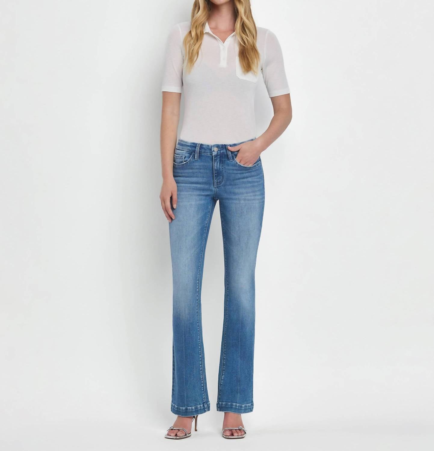 Flying Monkey - Mid Rise Bootcut Jeans