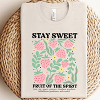 Bella + Canvas - Women's Faithful Strawberry Graphic Tee