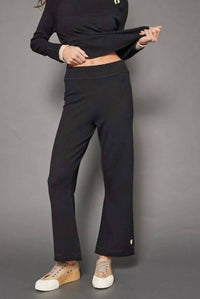LISA TODD Women's Love Front Pant in black - women's pants - detail view