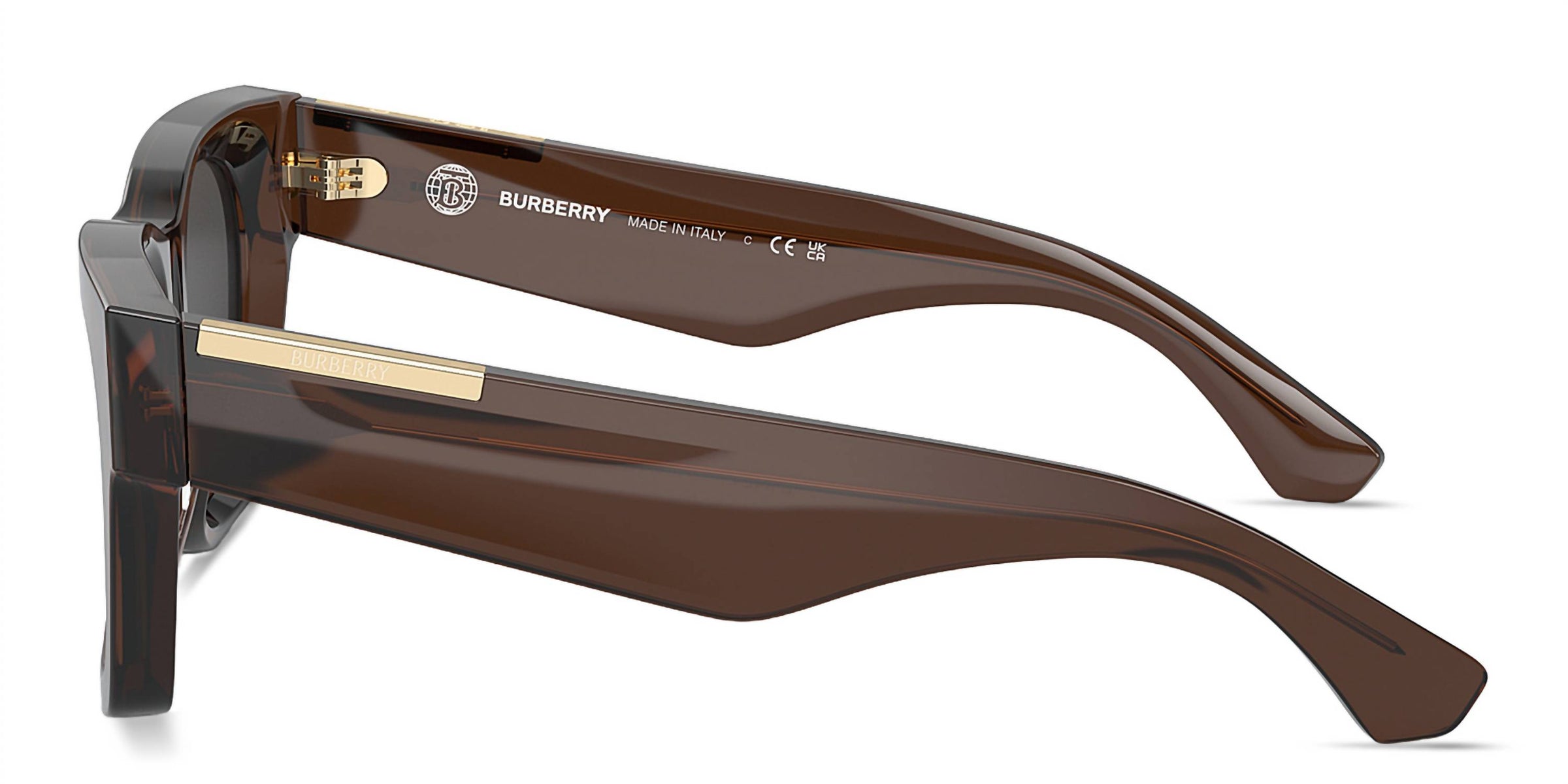 Burberry Women's Be4424f 4116/87 Square Sunglasses in brown dark grey - women's accessory - alternate view