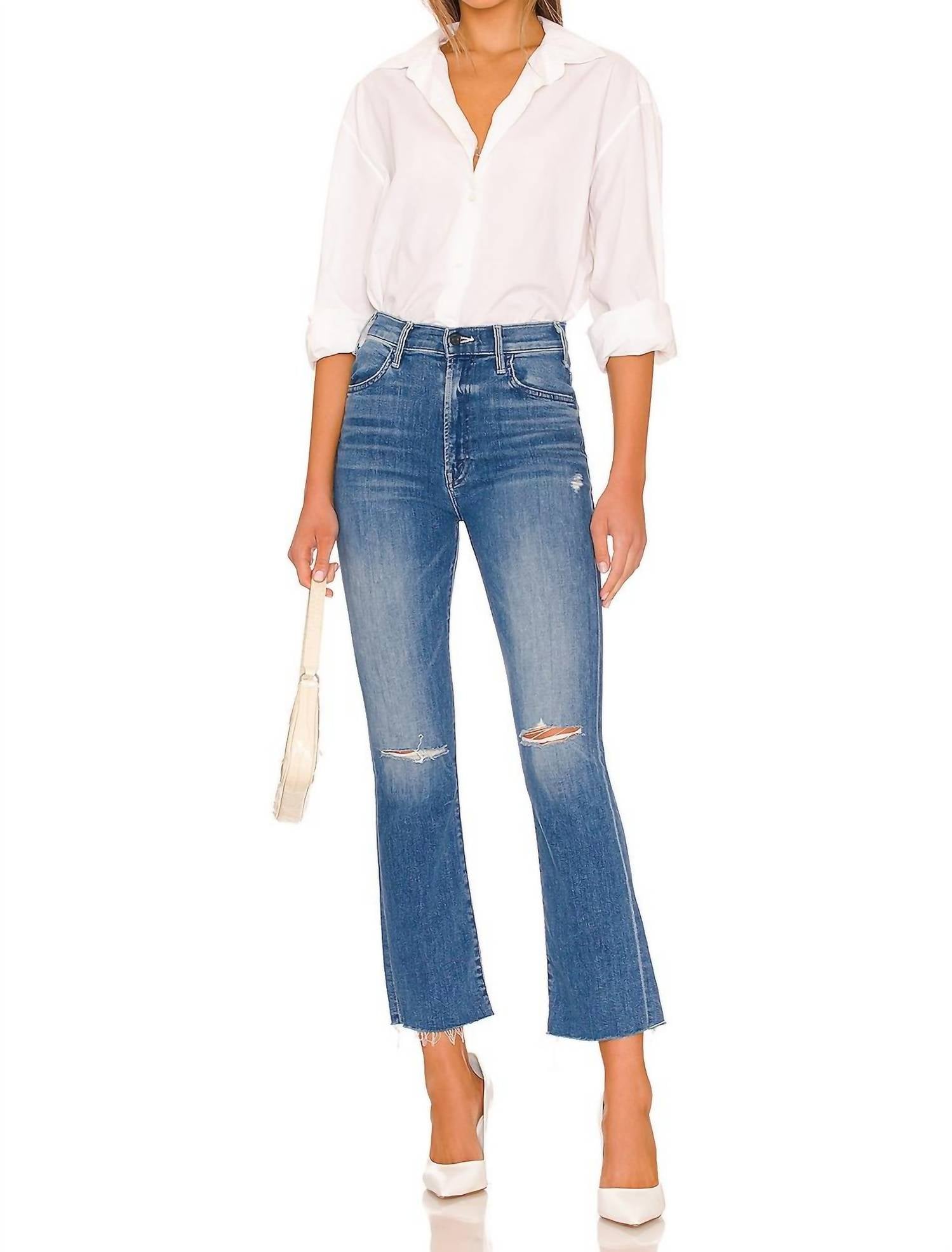 Mother - Hustler Ankle Fray Denim Jeans