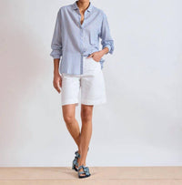 Hartford - Sacha Cotton Twill Bermuda Shorts