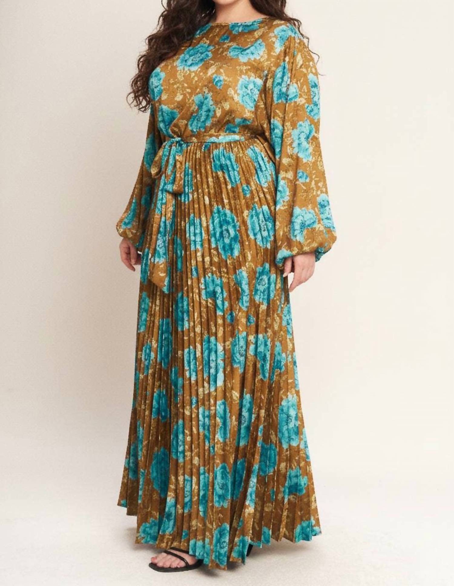 Flying Tomato - Printed Woven Maxi Dress