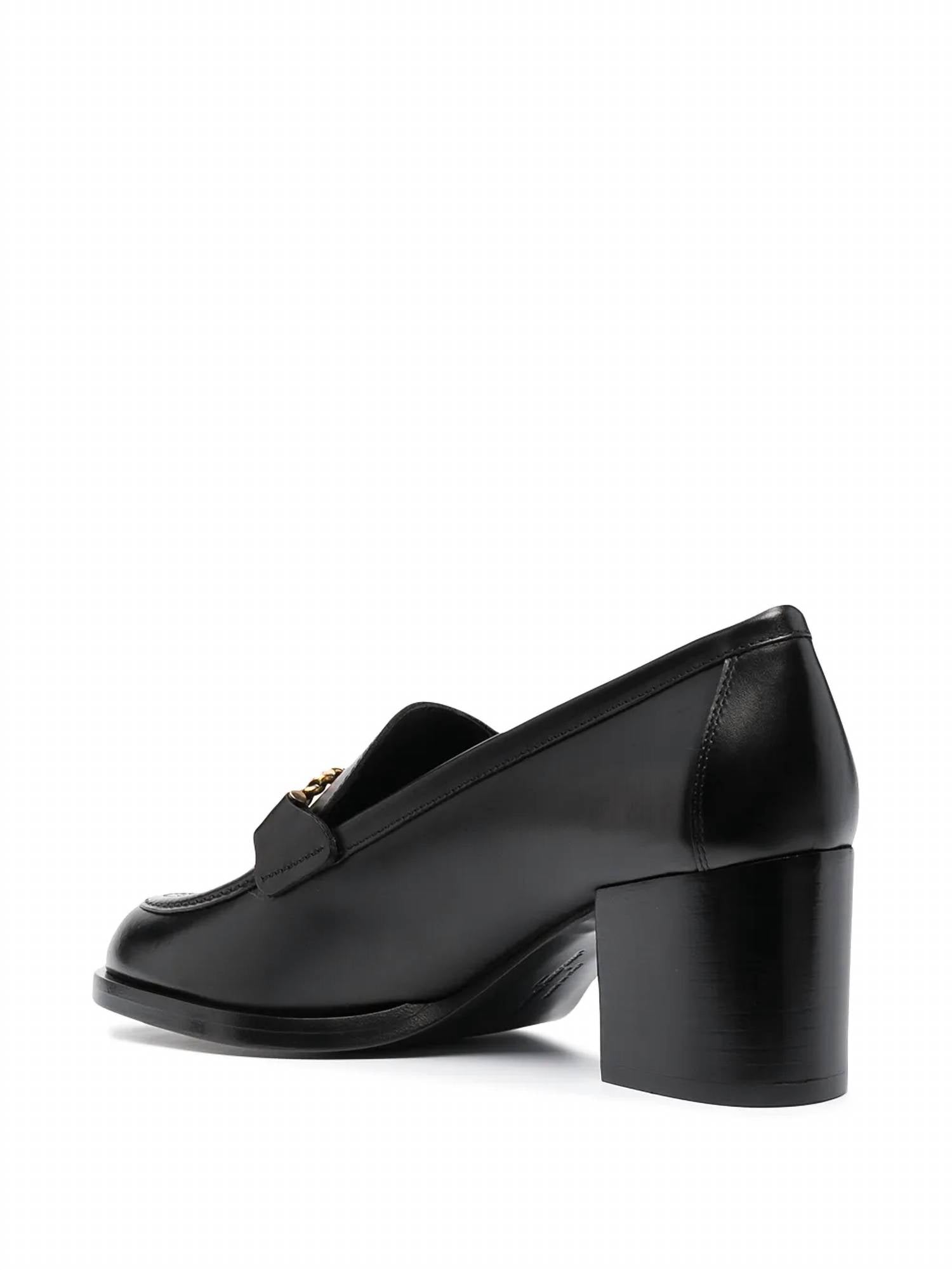 Salvatore Ferragamo Women's Gancini Block-heel Loafers in black - women's flats - view 70