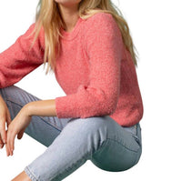 Lilla P - 3/4 Puff Sleeve Sweater