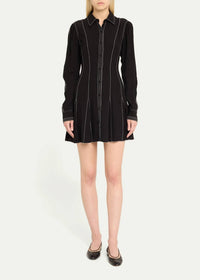 Ulla Johnson - Roanne Topstitched Button Front Mini Dress