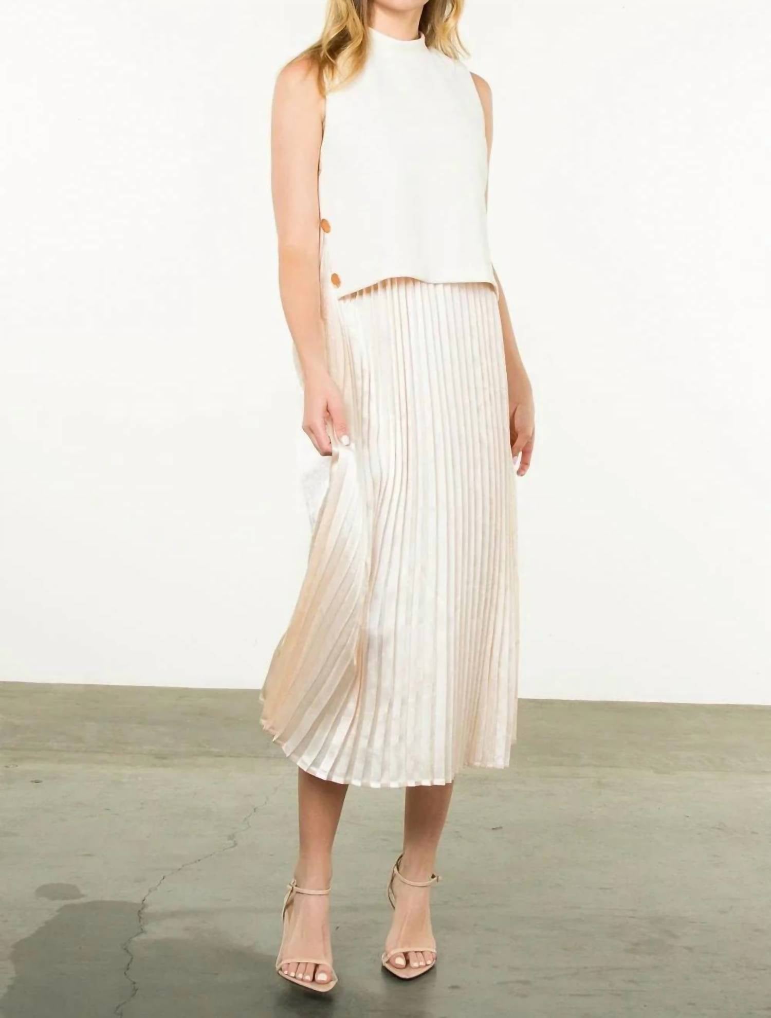 Thml - Pleated Skirt Midi Dress