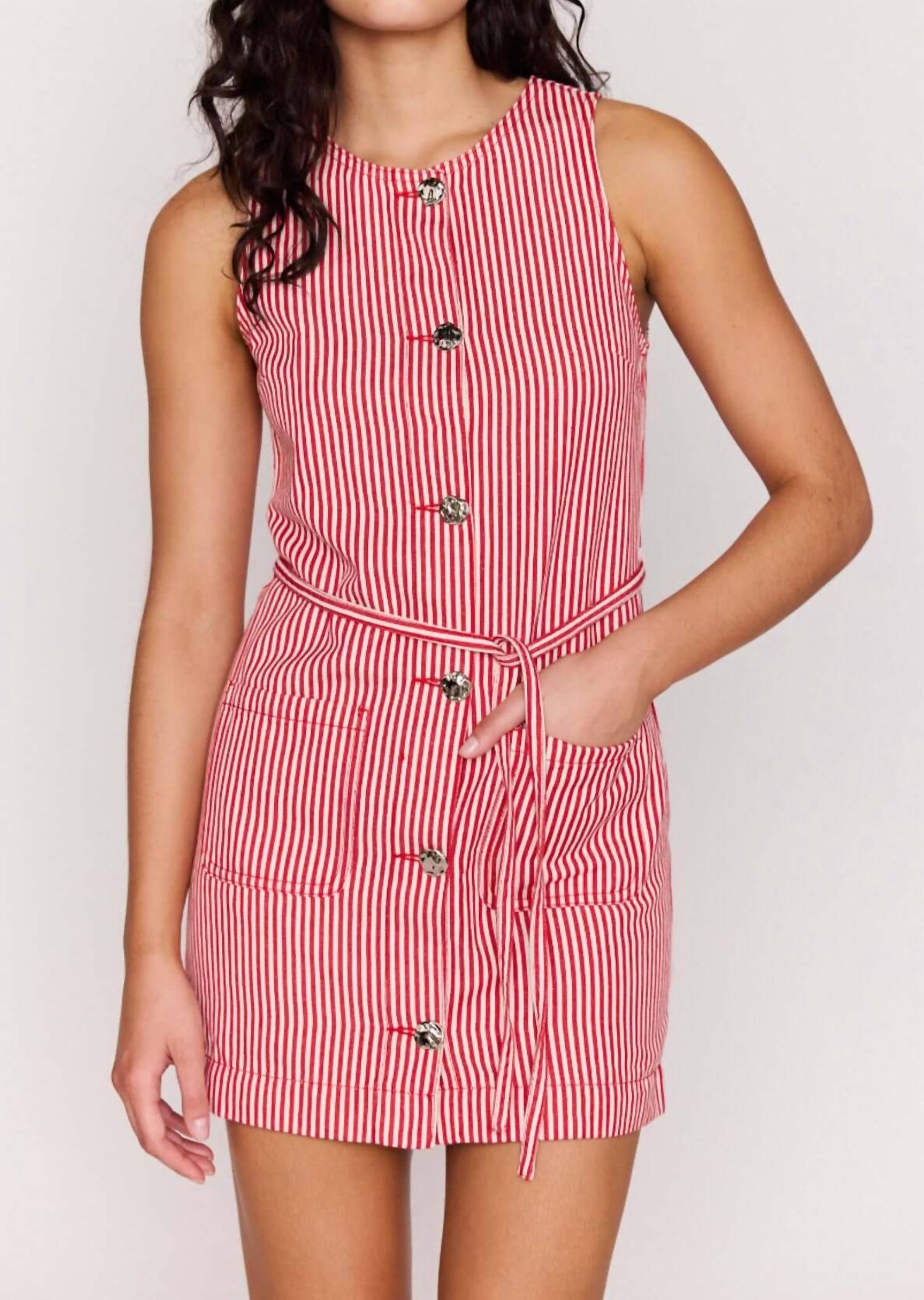 Minkpink - Freya Stripe Shift Dress